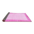 thumbnail image 2 of Ahgly Company Indoor Round Solid Pink Modern Area Rugs, 3' Round, 2 of 4