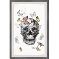 thumbnail image 2 of Parvez Taj "Butterfly Skull Paradise" Framed Painting Print, 2 of 6