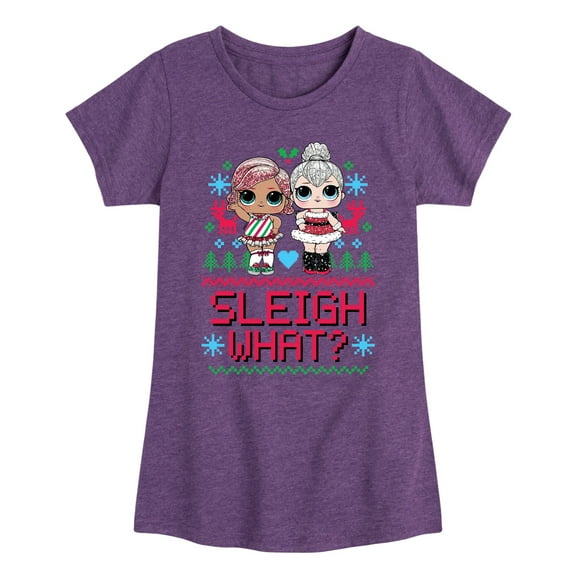 Lol Surprise! - Sleigh What - Toddler & Youth Girls Short Sleeve Graphic T-Shirt