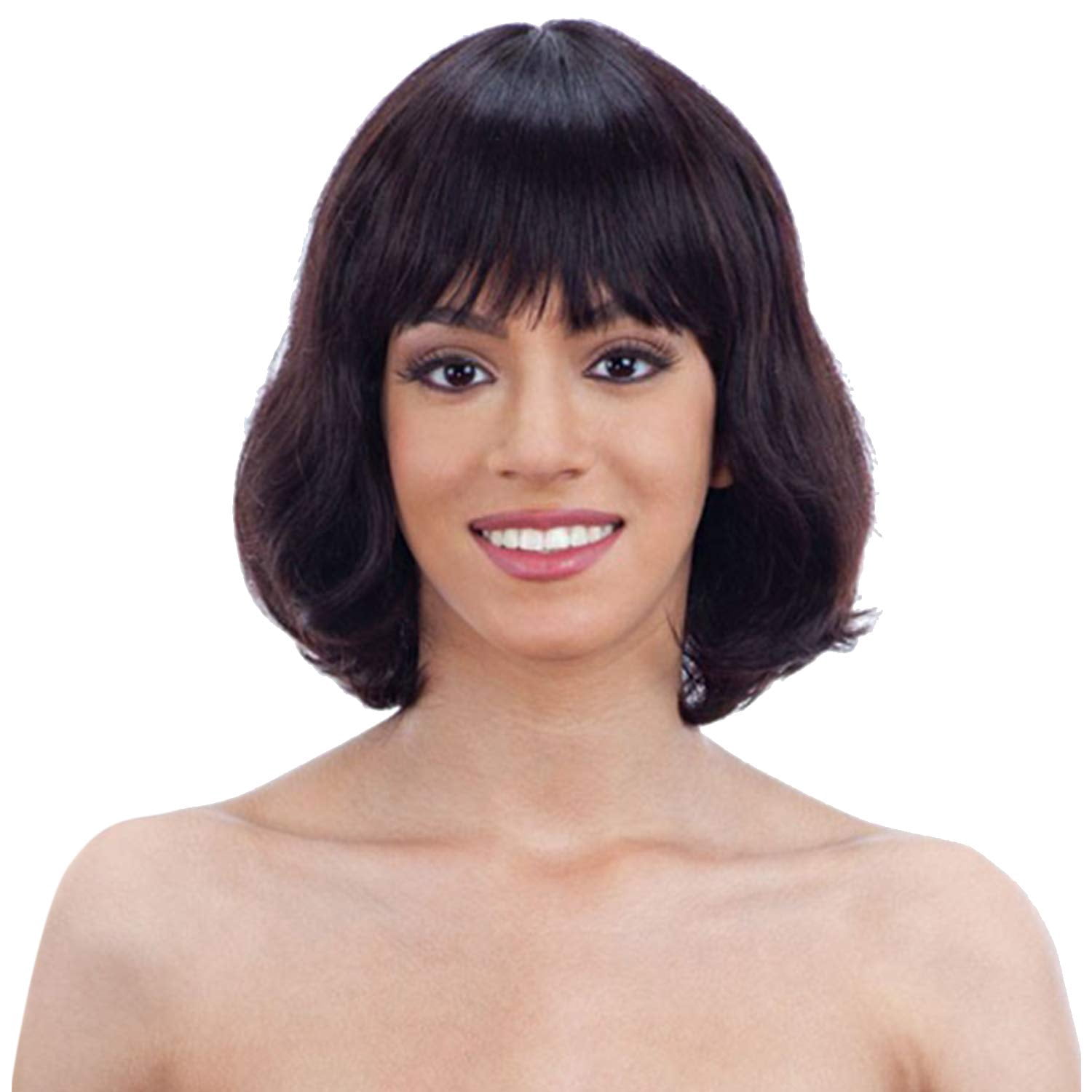 ARI Remy Human Hair Wig US Thin Neat Air Bangs Remy Human Hair Extensions Clip in  main image 3