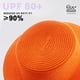 thumbnail image 3 of Sombrero de paja plegable de verano para mujer, con circunferencia de 56 a 58 cm, protector solar, sombrero para el sol, sombrero de copa plana, sombrero para el sol para playa al aire libre, 3 of 5