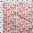 thumbnail image 3 of oneOone Cotton Cambric Red Fabric Florals Diy Clothing Quilting Fabric Print Fabric By Yard 56 Inch Wide, 3 of 4