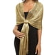 thumbnail image 3 of Sparkling Metallic Shawls Round Buckle Tassel Wraps Scarf For Evening Party Dresses Wedding Party, 3 of 5