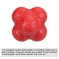 thumbnail image 3 of Uxcell Bounce Reaction Balls Coordination Training Ball Agility Trainer TPR High Difficulty, Red 4 Pack, 3 of 5