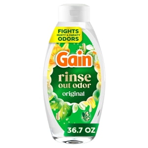 Gain Rinse Laundry Odor Remover, Original Scent, 36.7 Fl Oz