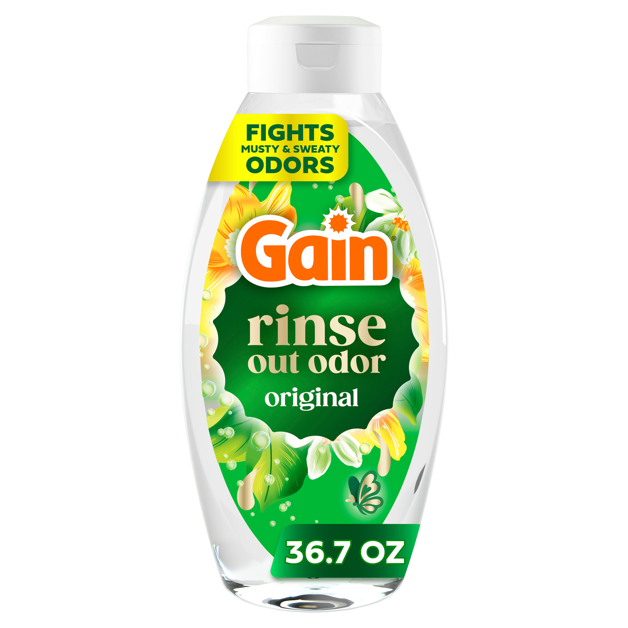 Gain Rinse Laundry Odor Remover, Original Scent, 36.7 Fl Oz photo 1