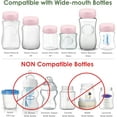 thumbnail image 3 of Maymom Travel Bottle Caps Compatible with Avent Bottle, 6pc (Pink), 3 of 8