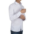 thumbnail image 4 of Boys School Uniform Long Sleeve Button-Up Casual Shirt, Fashion Stretch Dress Shirt, Sizes 8-20, 4 of 8