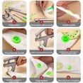 thumbnail image 3 of AMERTEER  Snap Button Kit Plastic Snap Set T5 Clothing Snap Fastener Tool Multicolor Professional Resin Press Stud Cloth Tool Kit  DIY No-Sew Button for Sewing Fabric Clothing Crafting, 3 of 8