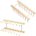 thumbnail image 2 of Estante para platos de 2 partes, estante para platos, estante de madera para cocina madera para guardar platos, libros, copas de vino Adepaton WL-00698, 2 of 7