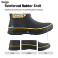 thumbnail image 5 of SMILIN Rain Boots for Women, Anti-slip Mid Calf Women Mud Boots, Yellow, Size 7, 5 of 10