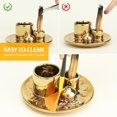 thumbnail image 3 of Soporte para varillas de Palo Santo, quemador de incienso de cerámica hecho a mano para varillas de incienso de Palo Santo, soporte para quemar salvia, bandeja para recoger cenizas para sala de, 3 of 8