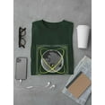 thumbnail image 3 of Earth Sphere Techno Style T-Shirt Men -Image by Shutterstock, Male Small, 3 of 4