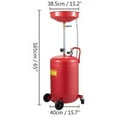 thumbnail image 2 of VEVOR Waste Oil Drain Tank 20 Gallon Portable Oil Drain Air Operated Drainer Oil Change, Oil Drain Container, Fluid Fuel Transfer Drainage Adjustable Funnel Height, with Pressure Regulating Valve, 2 of 9