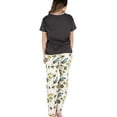 thumbnail image 2 of Lazy One Women's Pajama Set, Short Sleeves with Cute Prints, Relaxed Fit, Queen Bee, 2 of 7
