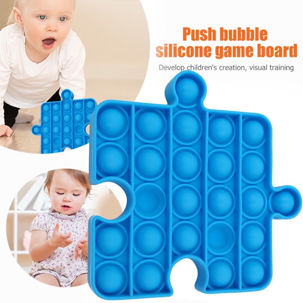 Juguetes sensoriales de burbujas de empujerompecabezas de escritoriojuguetes antiestrés para autismo (azul) Ehuebsd Para estrenar
