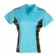 thumbnail image 3 of Mossy Oak Women's Short Sleeve Polo with Camo Insert, 3 of 11
