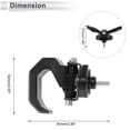 thumbnail image 4 of Gancho colgante ajustable para motocicleta, gancho doble tipo cuerno, soporte para casco y equipaje para scooters y bicicletas, negro tono titanio 1 Pc, 4 of 7