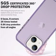 thumbnail image 2 of for iPhone 14 Plus and 15 Plus Case, 6.6ft Drop Protection, Full Body Screen Camera Protective Phone Case, Purple, 2 of 11