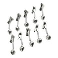thumbnail image 2 of 10pcs Fishing Bite Alarm Double Fishing Rod Bell Twin Ring Bells with Clip, 2 of 12