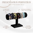 thumbnail image 5 of Black Velvet Hovering T-bar Jewelry Stand Display Storage Store Rack - Removable Necklace Bracelet Earring Bangle Pendants Anklet Tower Watch Key Holder Organizer For Women Men Girl, 5 of 7