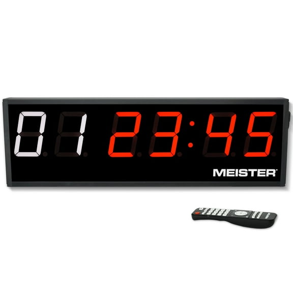 Meister GoHard Large 26" Gym Clock, Race & Interval Timer