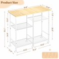thumbnail image 3 of Carro de Cocina con Ruedas TresNio Organizador de Almacenamiento 89x36x82 cm, 3 of 7