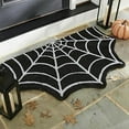 thumbnail image 5 of Spider Web Bath Mat 31x20 Inch Halloween Non Bathroom Rug Gothic Decor Machine Washable Shaggy Area Carpet for Front Door Kitchen Living Room Bedroom Floor Indoor Home Decorations, 5 of 9