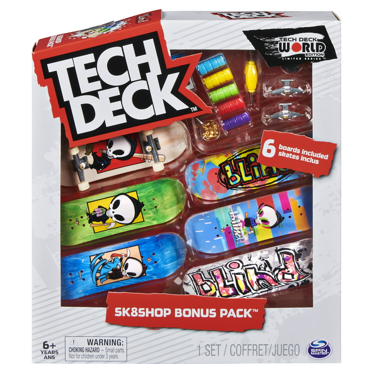 Original Tech Deck Fingerboard Toys for Boys Sk8 Shop Bonus Pack  Professional Mini Finger Skateboard Sets Scooter for Kids Toys
