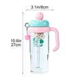 thumbnail image 3 of CQCYD Plastic Cup 1200ml, Handle Straw Tumbler Leak Proof, Reusable Water Bottle, Large Capacity Drinking Container for Outdoor Sports Travel Office and Daily Hydration, 3 of 5
