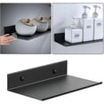 thumbnail image 4 of Metal Wall Shelves, 2 Pieces 20cm Black Floating Shelf, Wall Mounted Shower Shelf, Wall Mounted Rect, 4 of 5