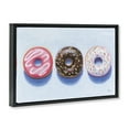 thumbnail image 4 of Stupell Industries Three Doughnuts Trio Food & Beverage Painting Black Floater Framed Canvas Art Print Wall Art, 31 x 21, 4 of 10