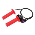 thumbnail image 1 of Colaxi Twist Throttle Cable Stainless Steel Silicone Handle Assembly Fit for 150cc-250cc , Red, 1 of 6