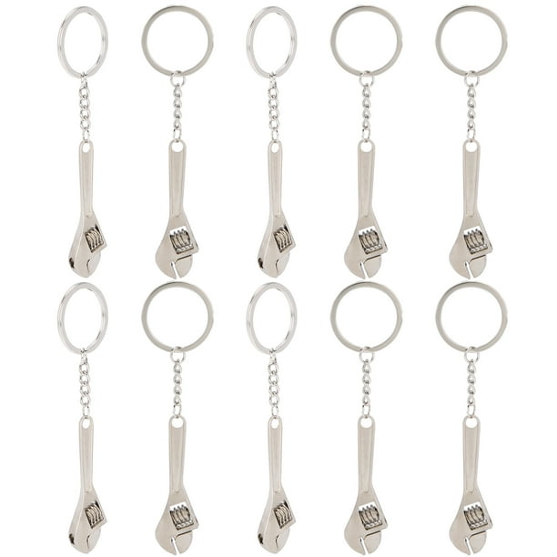 Llavero con herramienta de llave, 10 Uds., llaveros con llave, llaveros con llave creativos, llavero creativo con máxima comodidad Jadeshay A