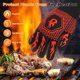 thumbnail image 4 of 1-Par de Guantes para Barbacoa, Resistentes al Calor hasta 1472°F, Guantes Antideslizantes para Horno, con Bolsa de Almacenamiento [Patrón de Llama Media, Rojo], 4 of 6