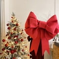 thumbnail image 3 of Farfi Christmas Big Bow Decoration Wedding Large Bow Ornament for Holiday Tree Wreath Porch Window Door Decor (Red ,30cm), 3 of 13