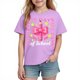 thumbnail image 2 of Blusas y camisas de manga corta con cuello redondo para niños y niñas, camisetas gráficas de manga corta, blusas con estampados bonitos para la temporada escolar., 2 of 9