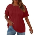 thumbnail image 2 of Summer Womens Tops 2025 Fashion Plus Size Casual Solid Color Lock V-neck Sleeveless Top, 2 of 7