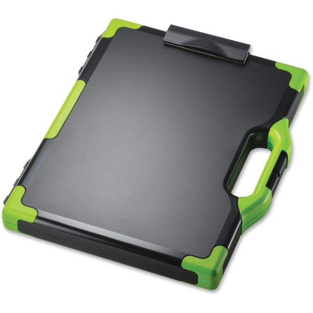 Carry Clipboard Box, Black & Green
