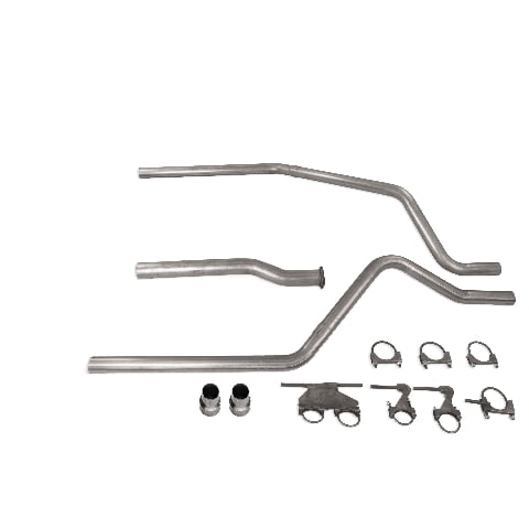 Direct Fit Dodge Ram 1500 Truck 19-25 3" Dual Exhaust Kit No Muffler No Tips Rear Exit