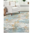 thumbnail image 4 of Unique Loom Paragon Collection Area Rug - Lincoln (8' 2" Octagon Cream Blue/Gray), 4 of 10