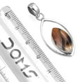 thumbnail image 2 of 925 Sterling Silver Pendant Natural Montana Agate Handmade Jewelry, 2 of 4