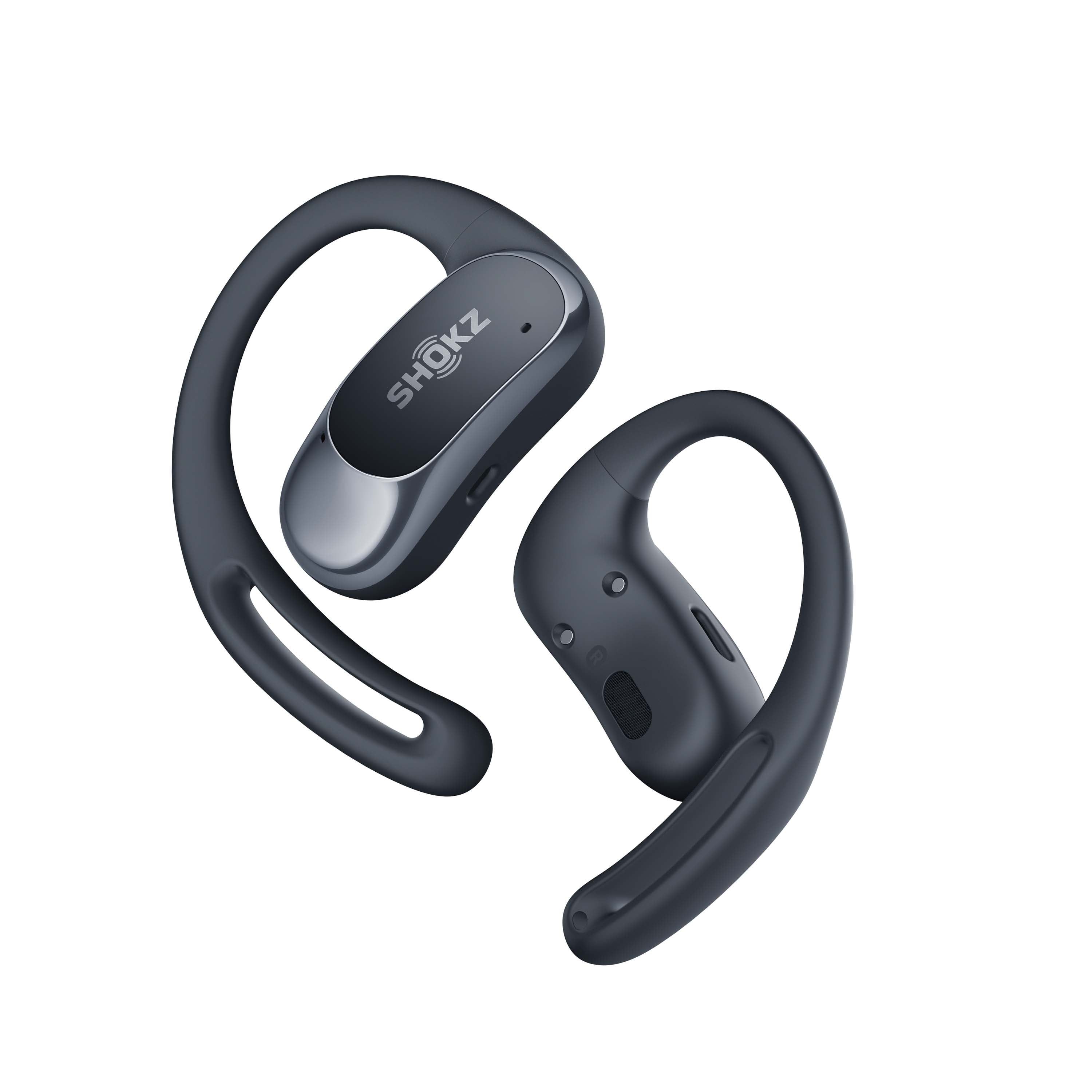 Shokz OpenFit Air, Véritablement Sans Fil, Microphone Intelligent Intégré, Noir