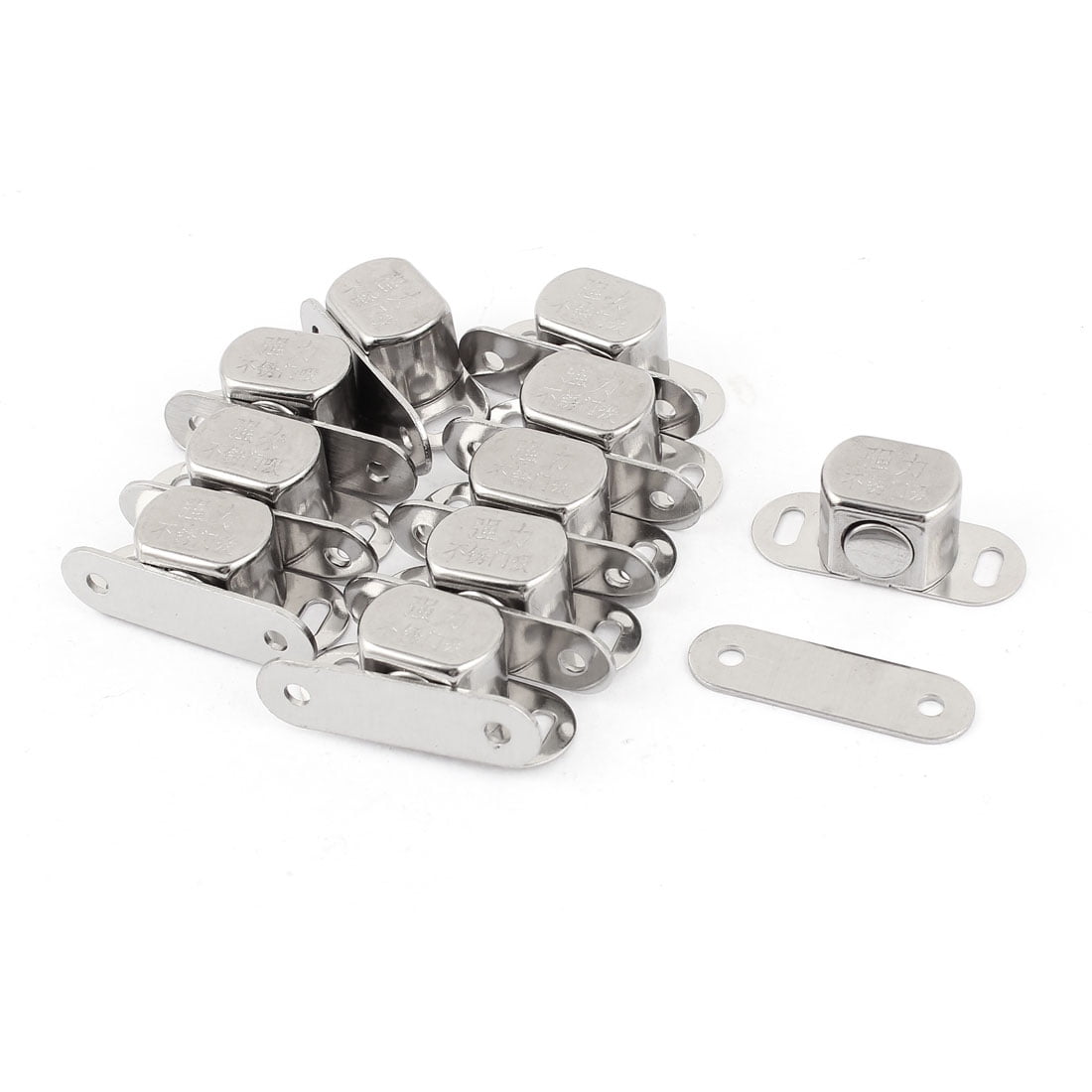 Door Stopper Hardware Catch Stop Silver Tone 10pcs
