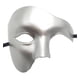 thumbnail image 1 of Máscara de media cara tuerta TANGJMXG El Fantasma de la ópera Plata, 1 of 3