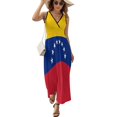 thumbnail image 2 of Flag of Venezuela Sleeveless Dress Dresses Women Summer Evening Dresses Ladies Bohemia Long Dresses, 2 of 9