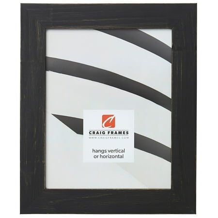 Craig Frames Jasper Picture Frame, 9 X 12 Inch, Country Charcoal Black