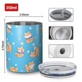 thumbnail image 4 of 12oz Coffee Tumblers Cute Shiba Inu Stainless Steel Vacuum Insulated Travel Tumbler Coffee Cups Mug with Lid and Straw with Cleaning Brush for Cold & Hot Drinks, 4 of 5