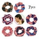 thumbnail image 2 of 7 unidades cintas elásticas de para el cabello, lazos rico y para el cabello, cuerdas para el cabello para mujeres y niñas, accesorios Salvador scrunchies para el cabello de las mujeres, 2 of 10
