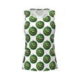 thumbnail image 4 of Xecao Happy Watermelon print women's scoop neck, loose-fit workout tank tops for the gym., 4 of 9